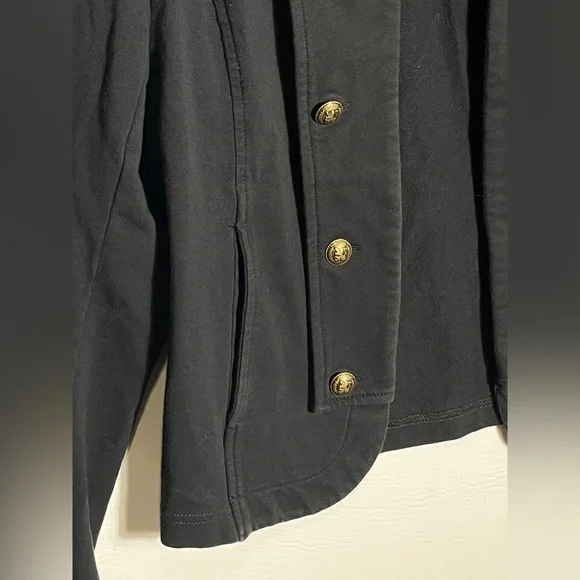 Tommy Hilfiger Women's Military Band Jacket Cardigan Black Medium - Picture 5 of 10